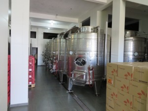 A estrutura da vinícola